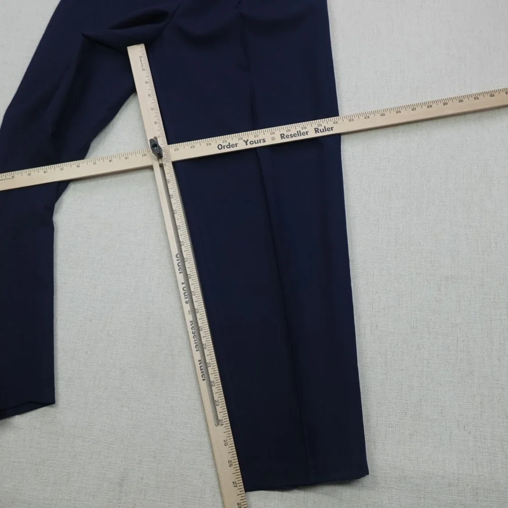 Talbots Pants Womens 10 Petite Wool Pull On Elastic Waist Classic Office Workwea - Picture 8 of 12